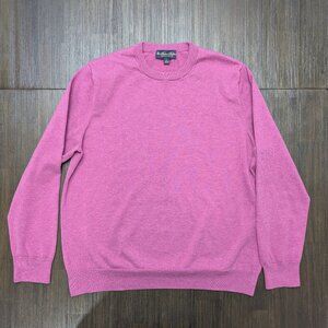 Brooks Brothers | Men's Large Pink Crewneck Sweater | 100% Supima Cotton